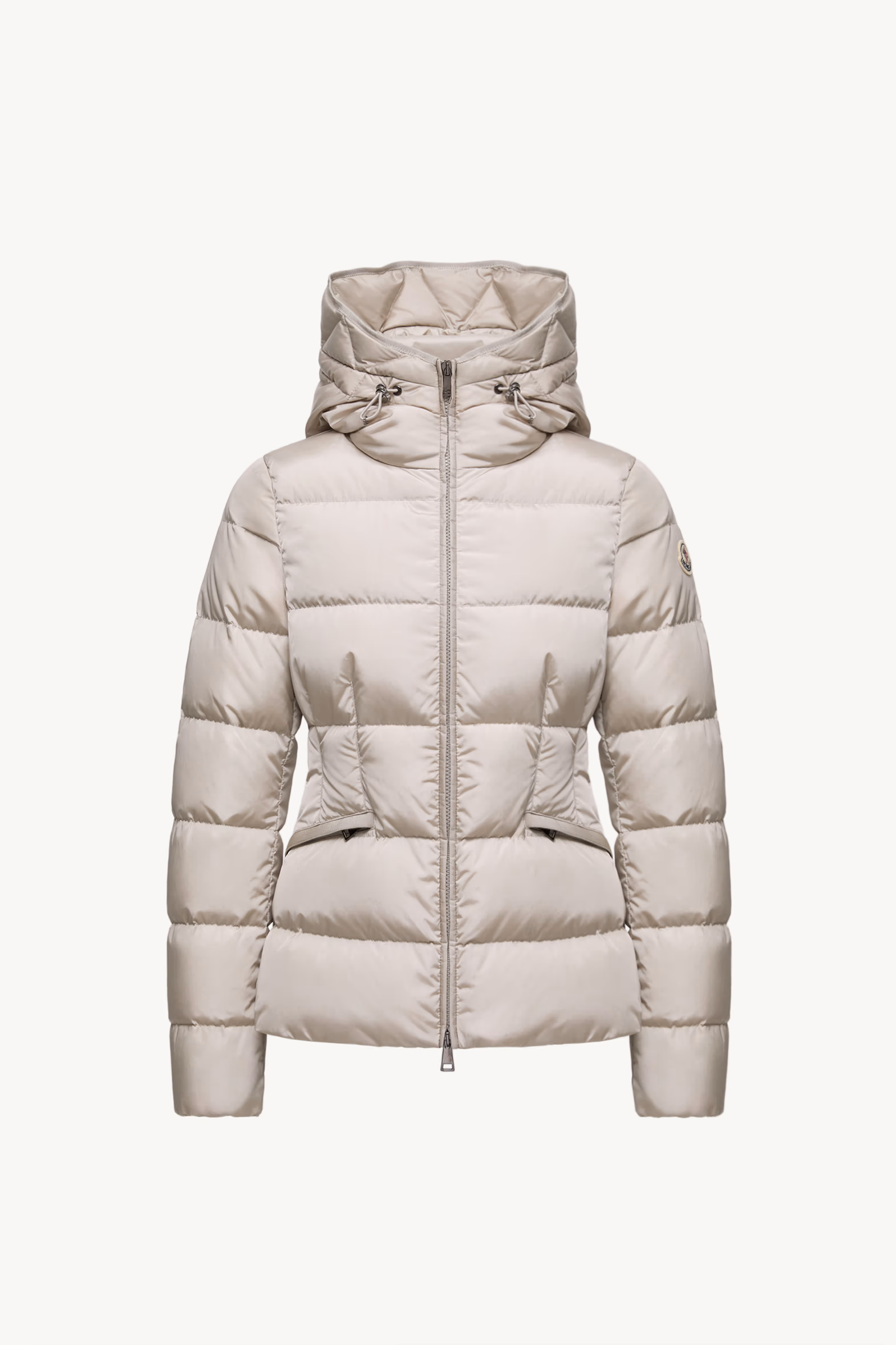 Avoce Hooded Short Down Jacket Women Beige Moncler 2